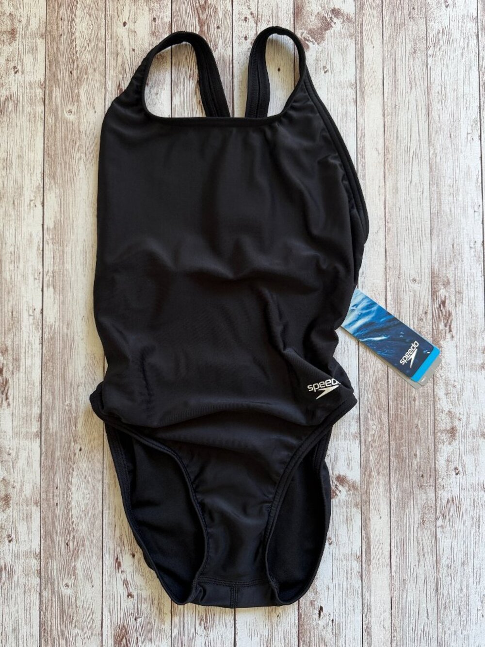Speedo Pro Lt One-Piece Swimsuit sz 30 Women’s Black Performance Racerback